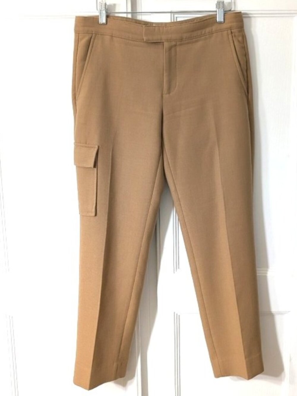 BR Women's Wool Blend Tailored Cargo Pants Heritage Collection - Tan Size 4